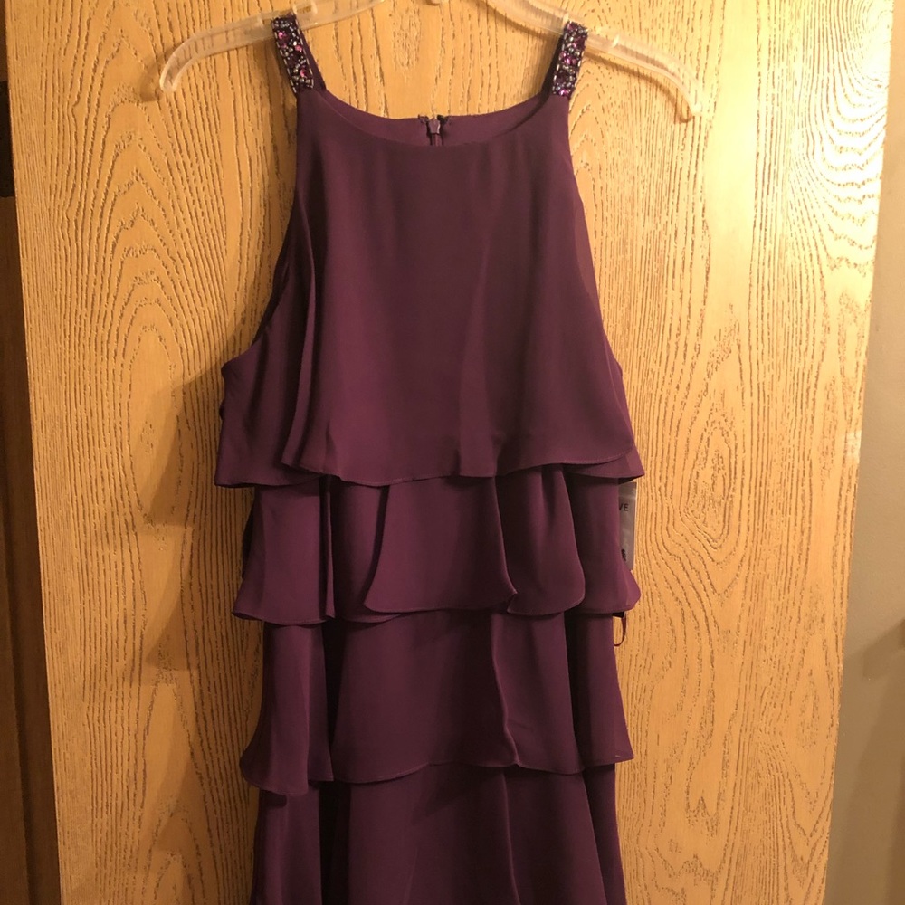 Purple cocktail dress